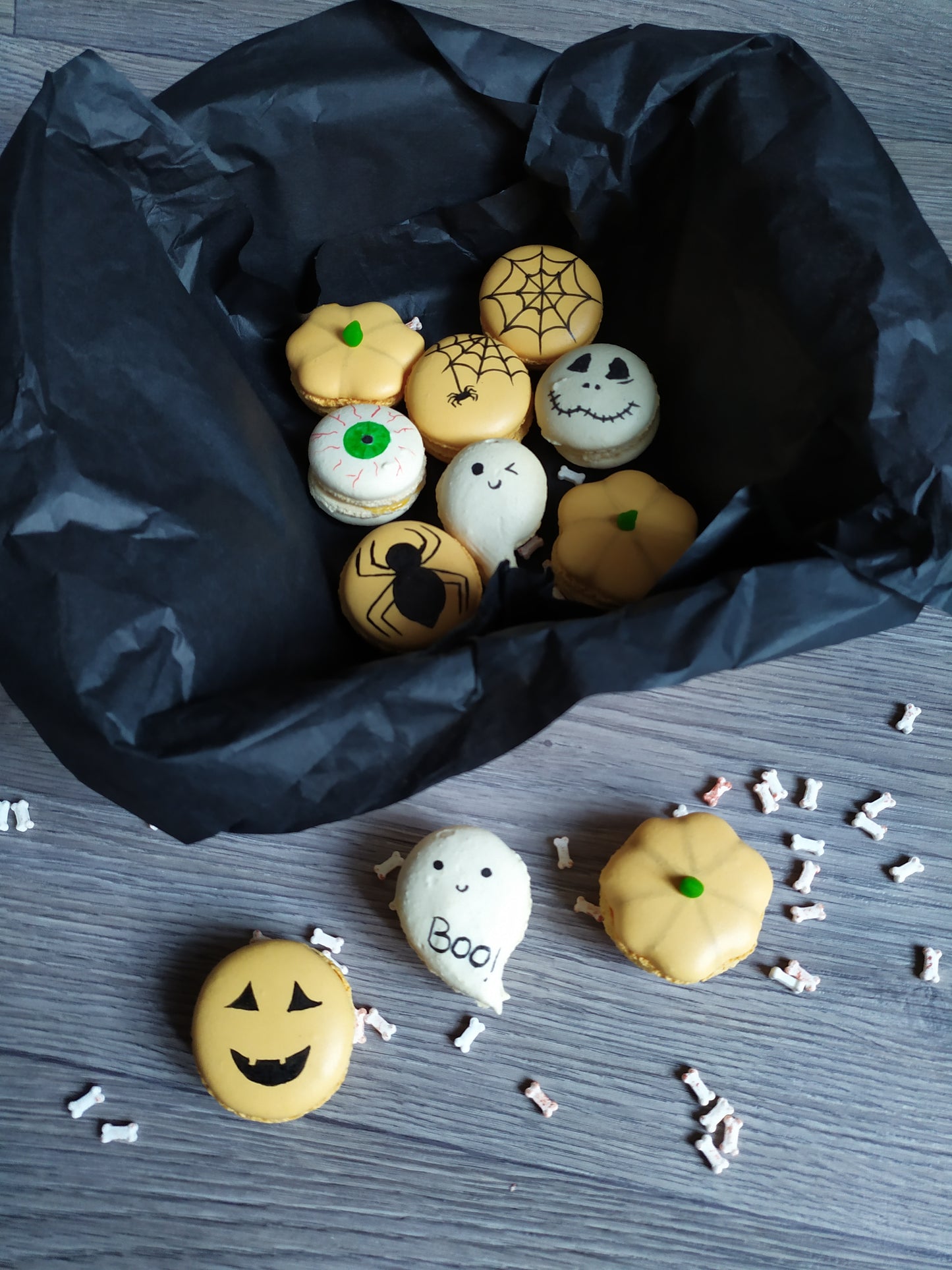 Coffret macarons d'Halloween