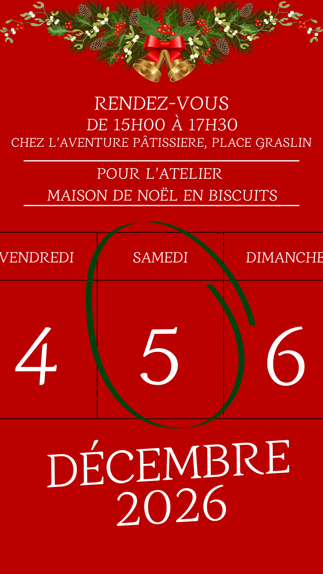 Après-midi du jeudi 5 décembre 2026