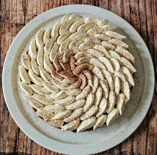 La tarte praliné-chocolat-chantilly